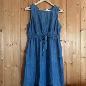 Chambray Maternity Dress